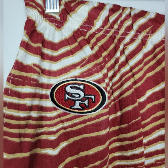 NWT Authentic NFL San Franscisco 49ers Men Large Long Pants Football Red Stripes - Picture 3 of 8